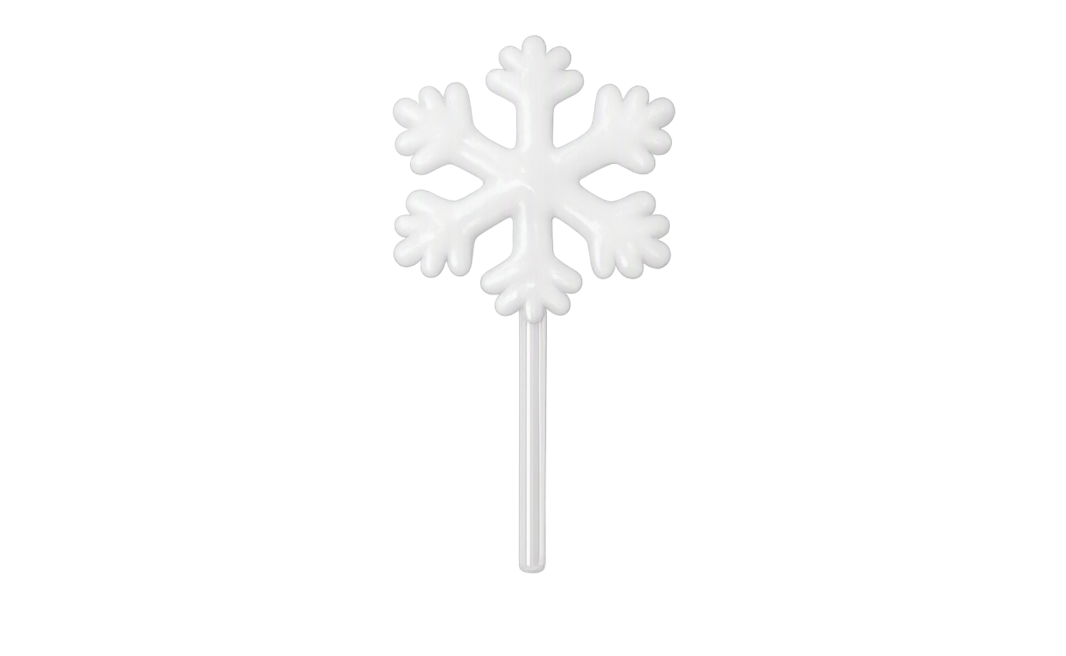 Pirulito Sweet Buquê formato floco de neve